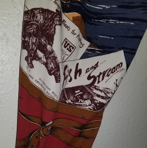 Vintage Sharon Young Red Fish and Stream Shirt - Picture 5 of 6